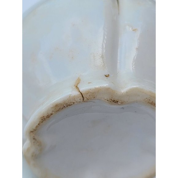 WHITE PINK AND GOLD FANCY VINTAGE DRESSER SET VINTAGE MCM - Picture 3 of 11